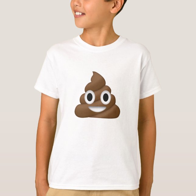 Cute Poop Emoji T-Shirt (Front)