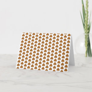 Cute Poop Pattern Greeting Card