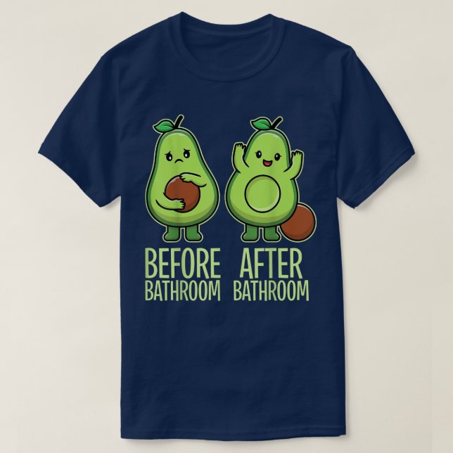 Cute Pooping Avocado For Men Women, Vegan, Poop291 T-Shirt (Design Front)