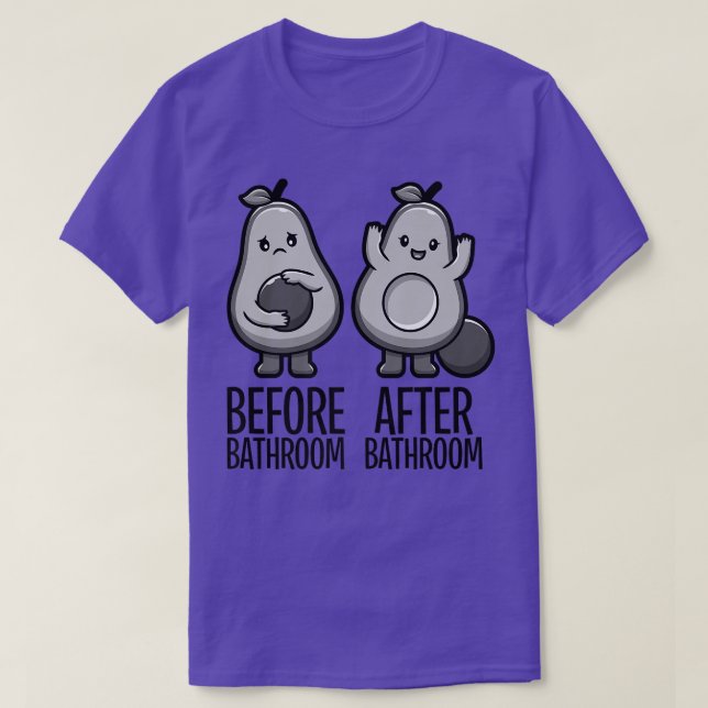 Cute Pooping Avocado For Men Women, Vegan, Poop 28 T-Shirt (Design Front)