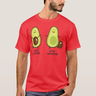 Cute Pooping Avocado For Men Women, Vegan, Poop T-Shirt
