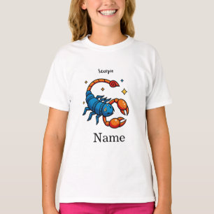 Cute Pop Art Scorpio Zodiac Sign Horoscope T-Shirt