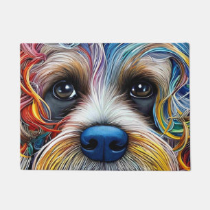 Cute Pop Art Terrier   Doormat