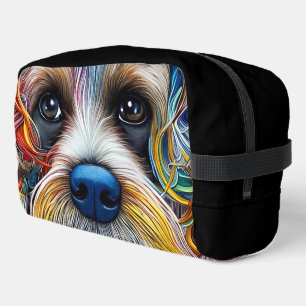 Cute Pop Art Terrier Dopp Kit