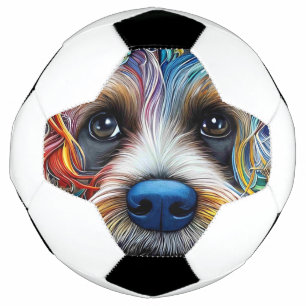 Cute Pop Art Terrier Football