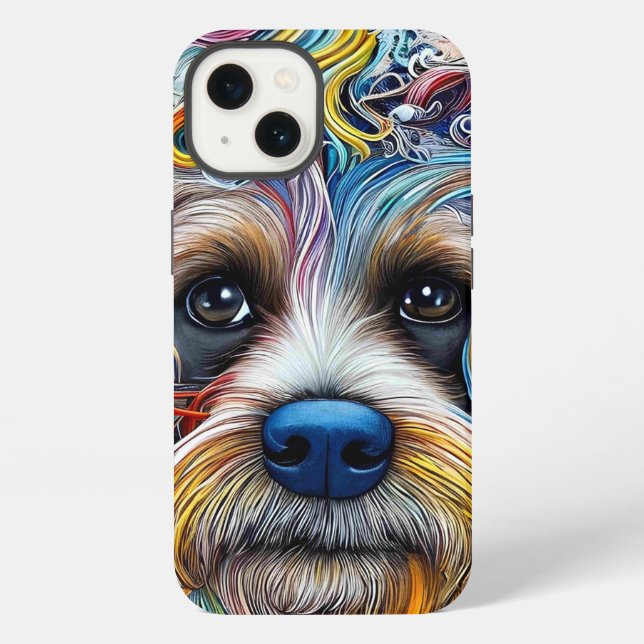 Cute Pop Art Terrier   iPhone Case (Back)
