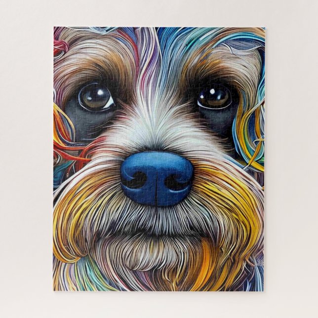 Cute Pop Art Terrier   Jigsaw Puzzle (Vertical)