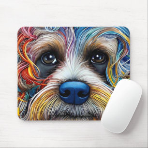 Cute Pop Art Terrier Mouse Mat