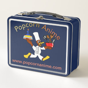 Cute Popcorn Anime Chef Ducky Kazoo Cake Lunchbox