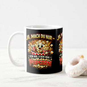 Cute Popcorn Joke – German Funny Saying Coffee Mug