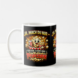 Cute Popcorn Joke – German Funny Saying Coffee Mug
