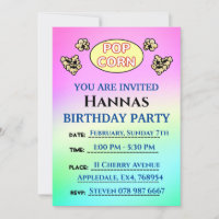 Cute Popcorn Sheep Childrens Birthday Party