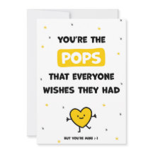Cute Pops Birthday Cards from Daughter or Son