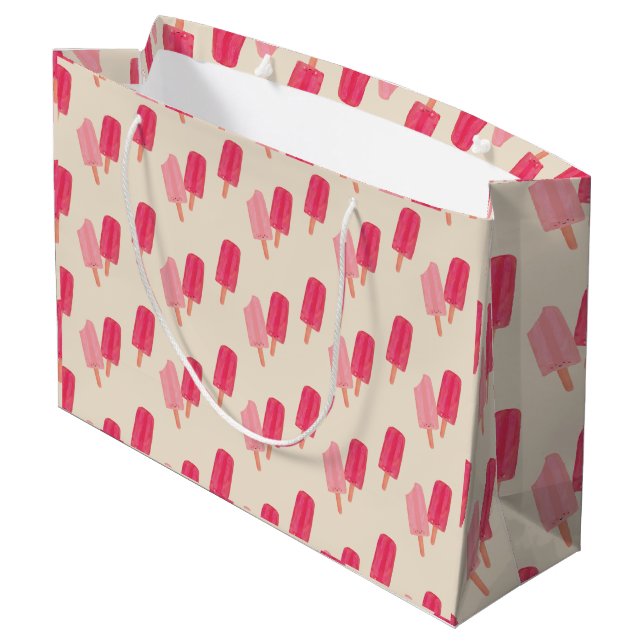 Cute Popsicle Friends Gift Bag (Back Angled)