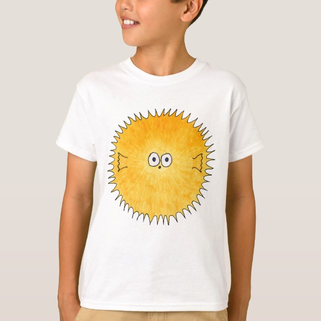 Cute Porcupine Fish. T-Shirt (Front)