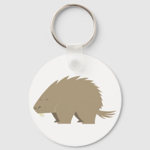 Cute Porcupine Keychain