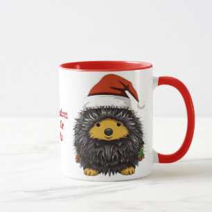 Cute Porcupine Santa Porcupine Christmas Spirit Mug