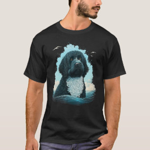 Cute Portie Dog on Portuguese Water Dog 1 T-Shirt