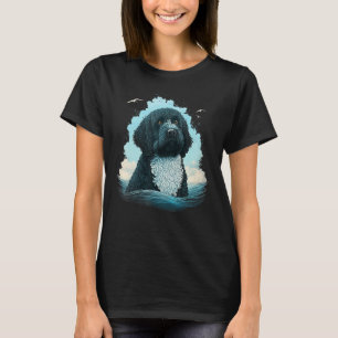 Cute Portie Dog on Portuguese Water Dog 1 T-Shirt