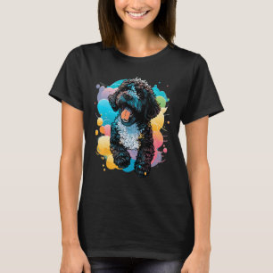 Cute Portuguese Water Dog on Portuguese Water Dog T-Shirt