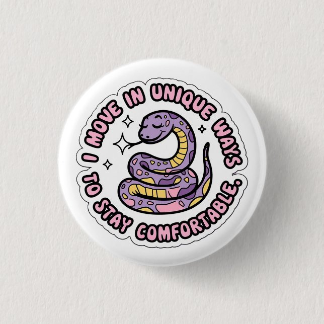 Cute & Positive Affirmation for Self-Care 3 Cm Round Badge (Front)