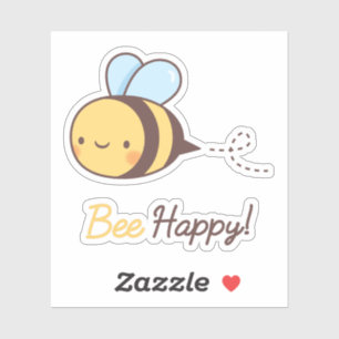 Cute Positive Bee Happy