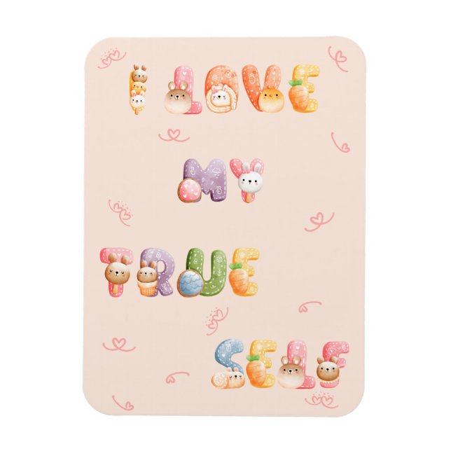 Cute Positive Motivational Flexible Photo Magnet (Vertical)