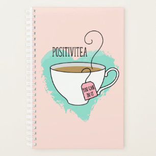 Cute Positivitea Gift for Graduation, New Job Planner