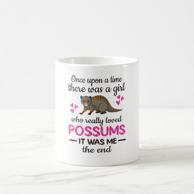 Cute Possum Girl Opossum Lover Possum Whisperer Coffee Mug (Center)