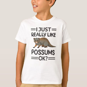 Cute Possum Girl Opossum Lover Possum Whisperer T-Shirt