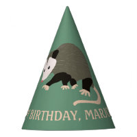 Cute Possum Illustration Light Green Personalised
