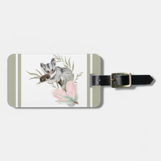 Cute Possum Luggage Tag