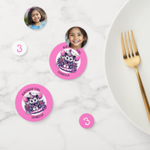 Cute Possum Personalised Girl's Birthday Girl Confetti