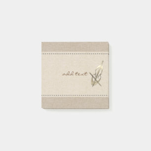 Cute Post It In Style With Gold Cello Post-it Notes