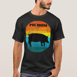 Cute Pot Belly PIG MOM Vintage Pig Lovers T Kids T-Shirt