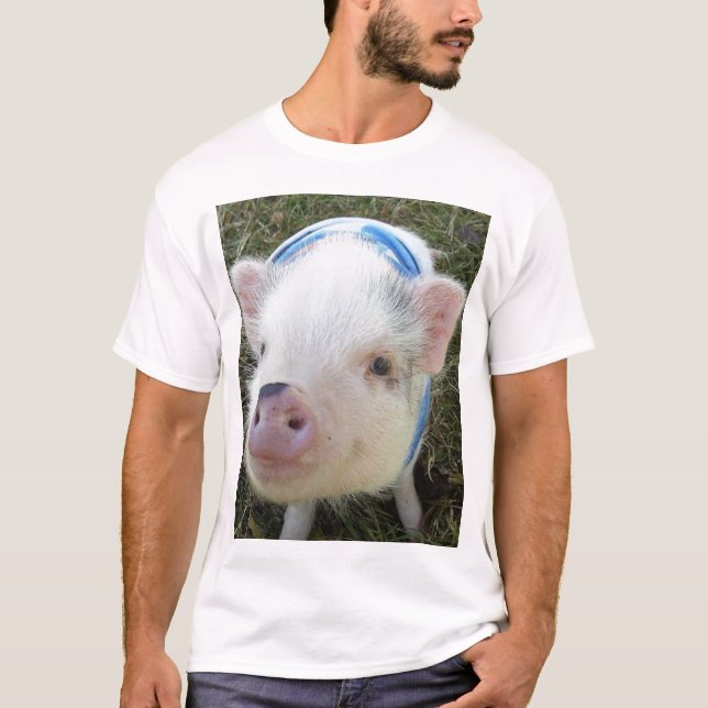 Cute Pot Belly Pig T-Shirt (Front)