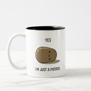 Cute Potato Two-Tone Coffee Mug
