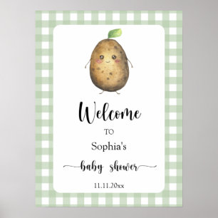 Cute potato - Welcome baby shower Poster