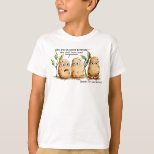 Cute Potatoes Toes Funny Potato Pun Boy T-Shirt