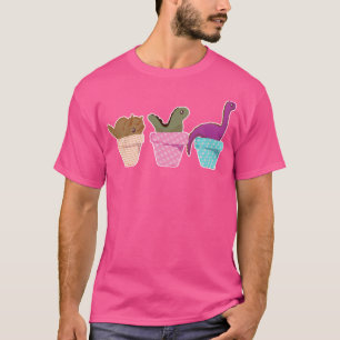 Cute Potted Dinosaurs T-Shirt