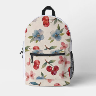 Cute Pouch Printed Backpack
