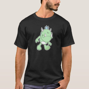 cute pouting green fang monster T-Shirt