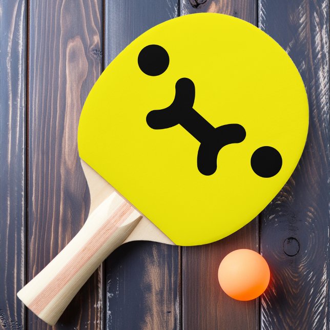 Cute Pouty Face Yellow Ping Pong Paddle (Creator Uploaded)