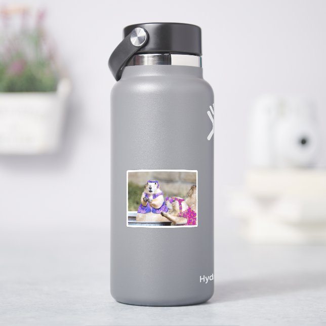 Cute Prairie Dog Hippies (HydroFlask)