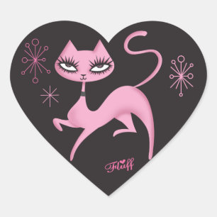 Cute Prancing Cat Sticker by Fluff