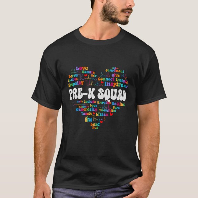 Cute PRE K Squad Appreciation Week back to school  T-Shirt (Front)