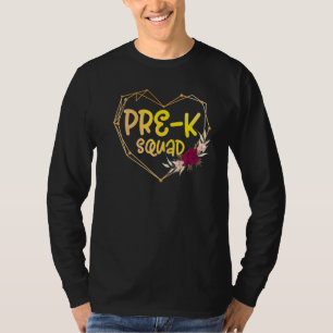 Cute Pre K Squad School Admin Appreciation Back To T-Shirt