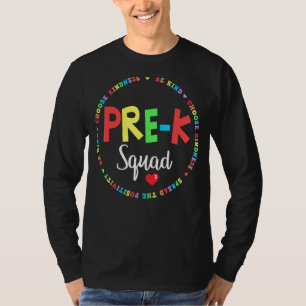 Cute Pre K Squad School Admin Appreciation Back To T-Shirt