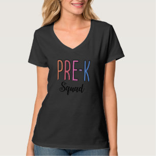 Cute Pre K Squad School Admin Appreciation Back To T-Shirt