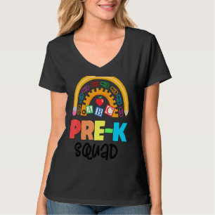 Cute Pre K Squad School Admin Appreciation Back To T-Shirt